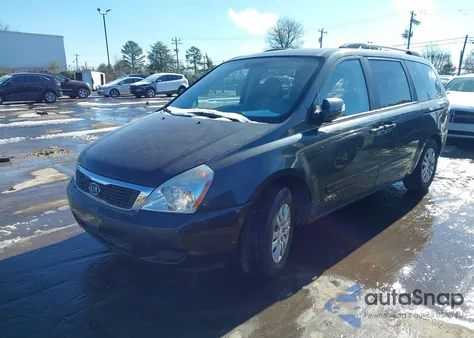 2012 Kia Sedona Lx из США, поврежденный, VIN KNDMG4C71C6459035